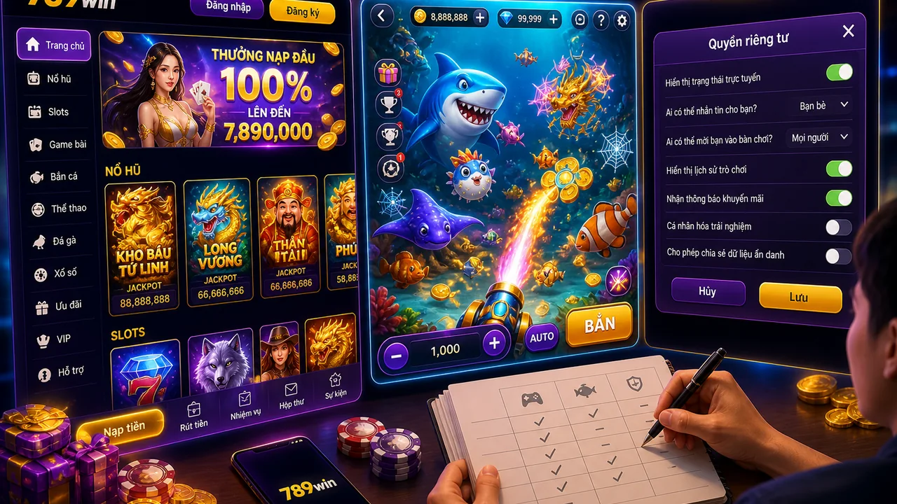 Từ sảnh đến từng bàn chơi: cách kiểm tra quyền đồng ý khi chuyển game trên 789win