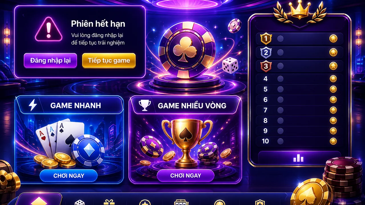 Hiểu thông báo phiên, bảng xếp hạng và game hot trên 789win
